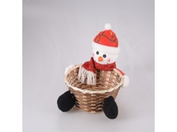 Cesta De Presente De Natal Decoração Para Mesa Canasta De Bambu Para Crianças Doces E Snacks