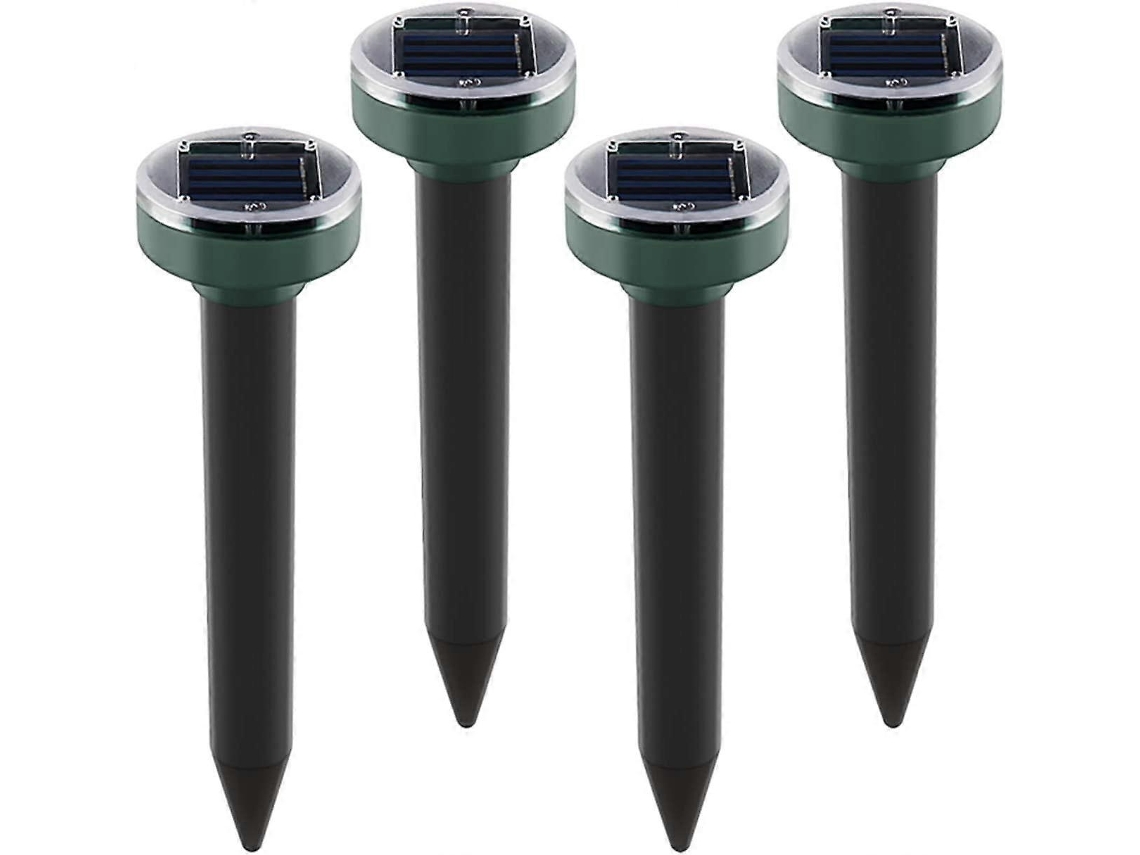 Repelente Solar Para Toupeiras, Pacote Com 4, Repelente Solar Ultrassônico Para Animais Olysi Shop