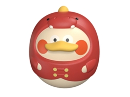 Ats brinquedo Balançante de Pato para Bebê, Brinquedo Educativo Precoce para Tempo de Barriga, Forma Animal, Vermelho