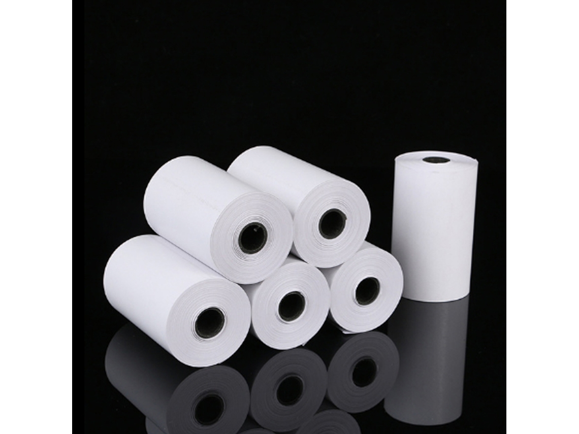 Aetheria rolo de Papel Térmico 57*25mm para Impressora Portátil Mini Foto Questões Erradas Notas 5 Rolos