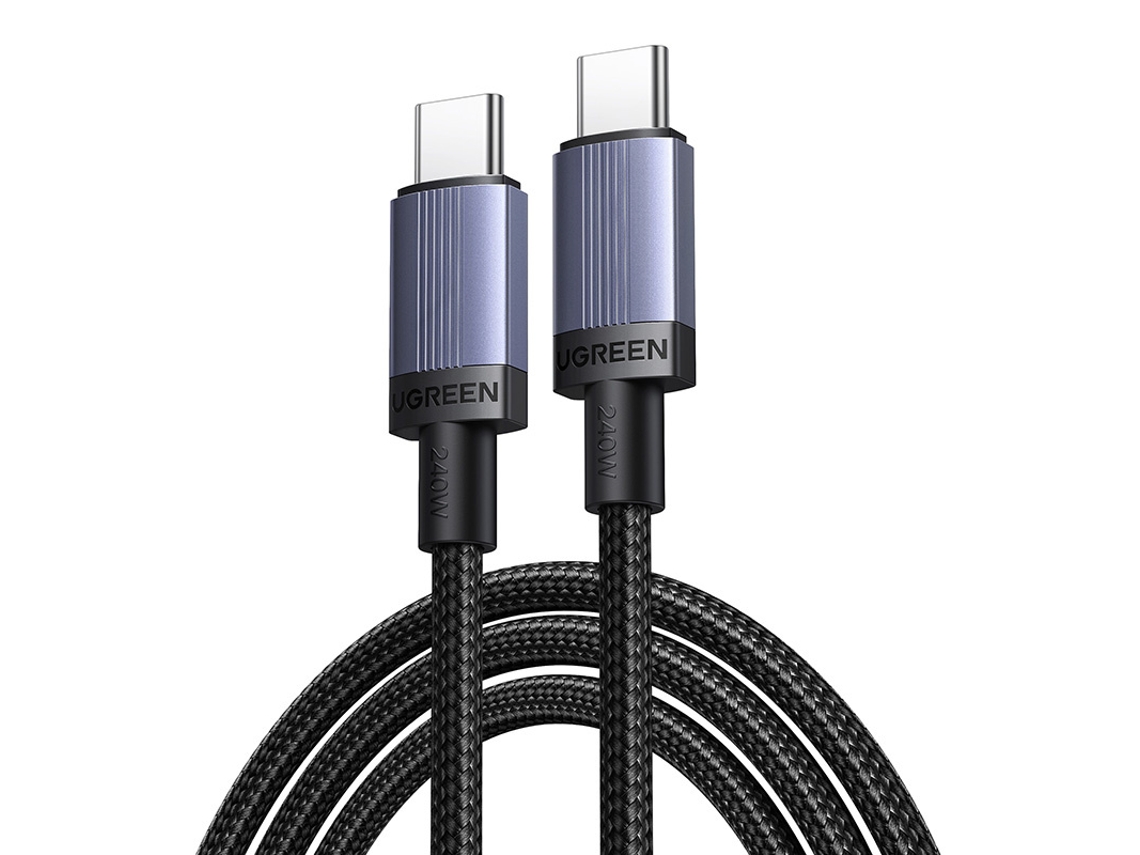 Cabo Ugreen Usb-c Para Usb-c L528 100w 0,5m Para Celulares - Carregamento Rápido