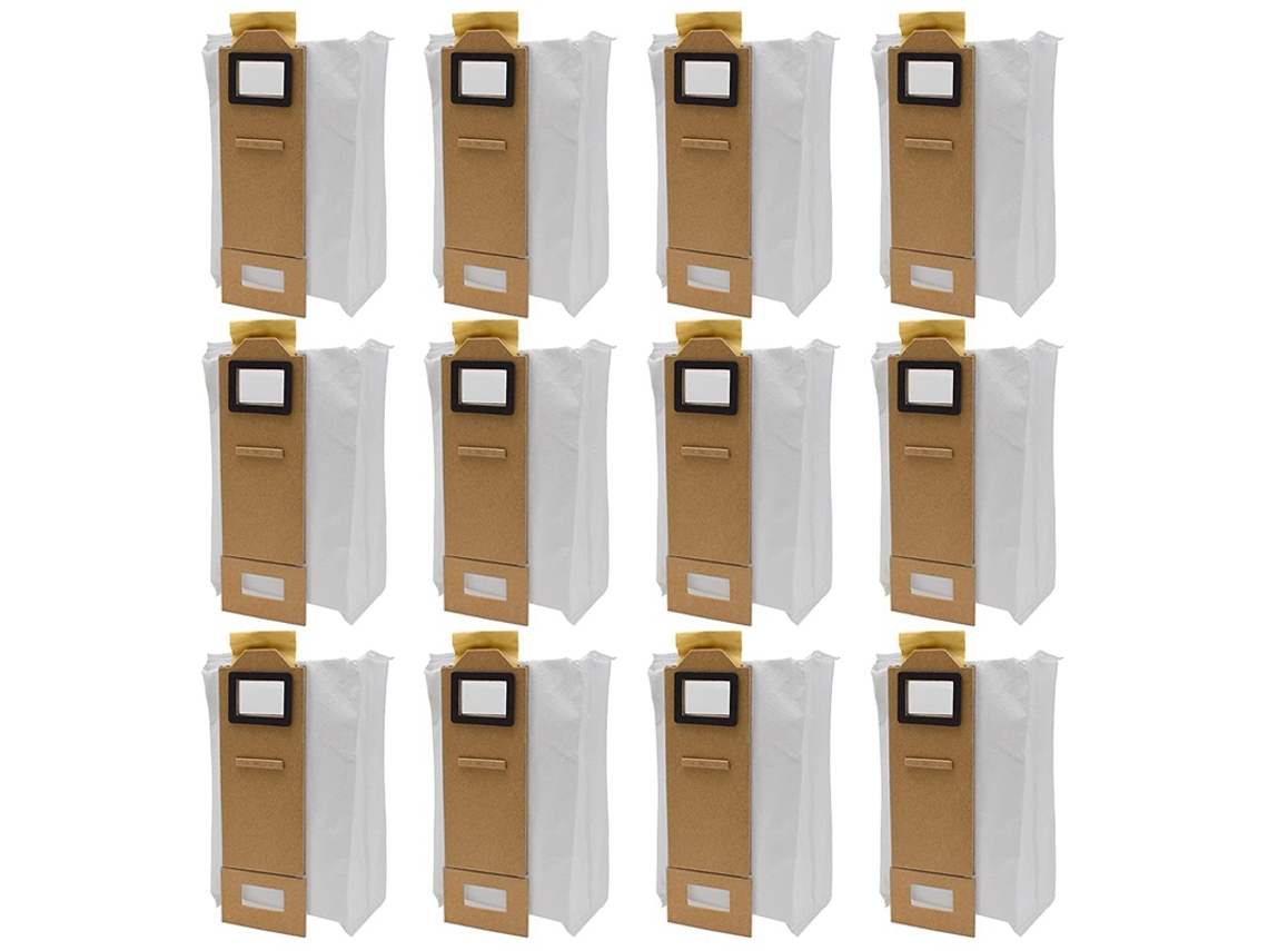 12 pacotes de sacos de pó acessórios para xiaomi roborock s7 t7s t7plus t7splus peças de reposição de aspirador de pó