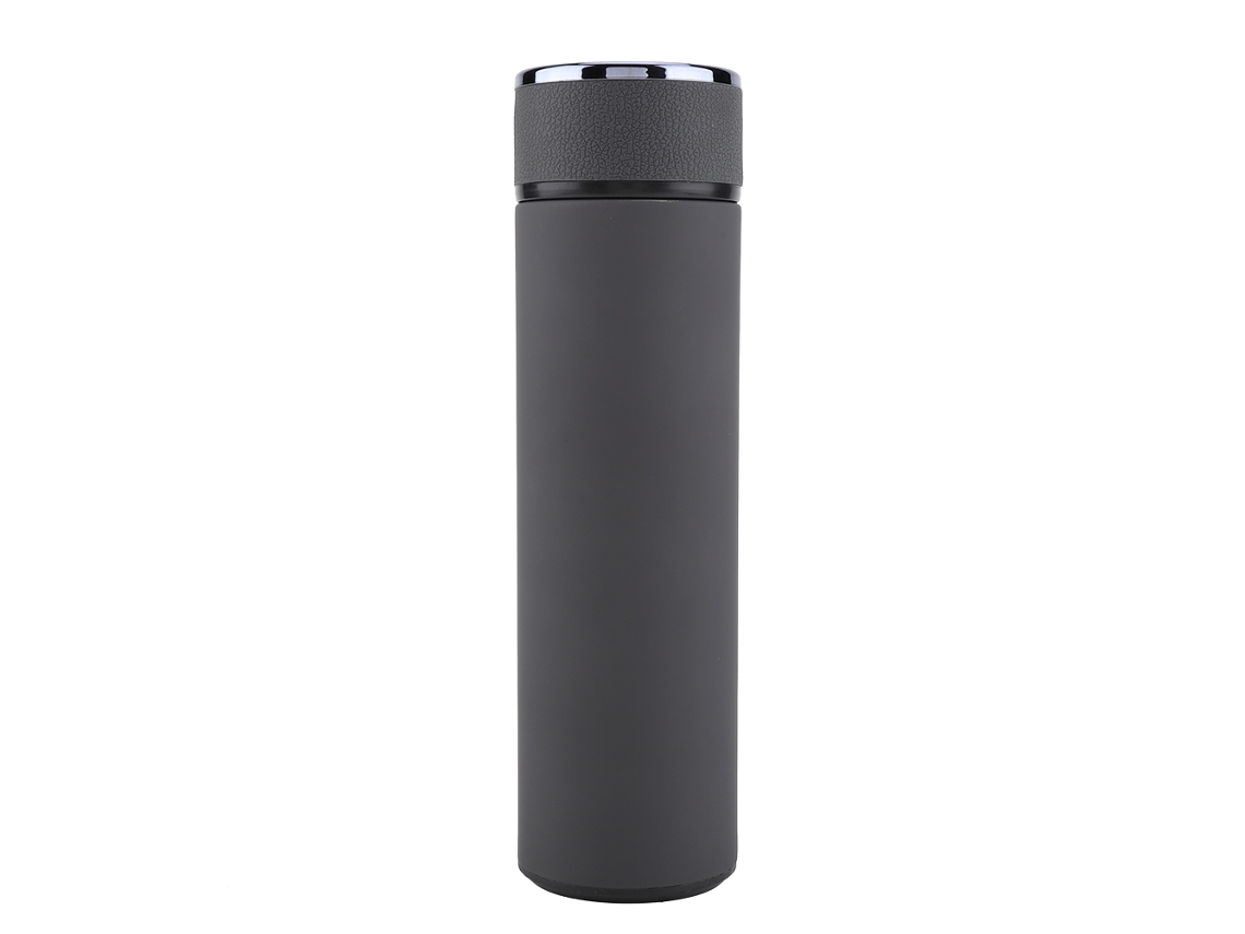 Garrafa Térmica De Aço Inoxidável À Prova De Vazamentos Para Chá E Café, Garrafa Térmica Para Carro E Escritório Brilvibera (cinza)