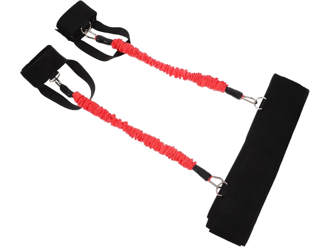 Faixas De Resistência Para Exercícios Pernas, Feitas Neoprene E Couro Regenerado, Práticas Fáceis Guardar