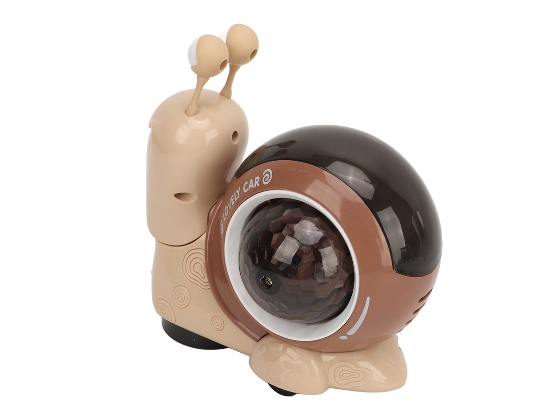 Primerox brinquedo Caracol Rastejante Bebê com Música Luzes Balanço Cabeça Tummy Time Marrom