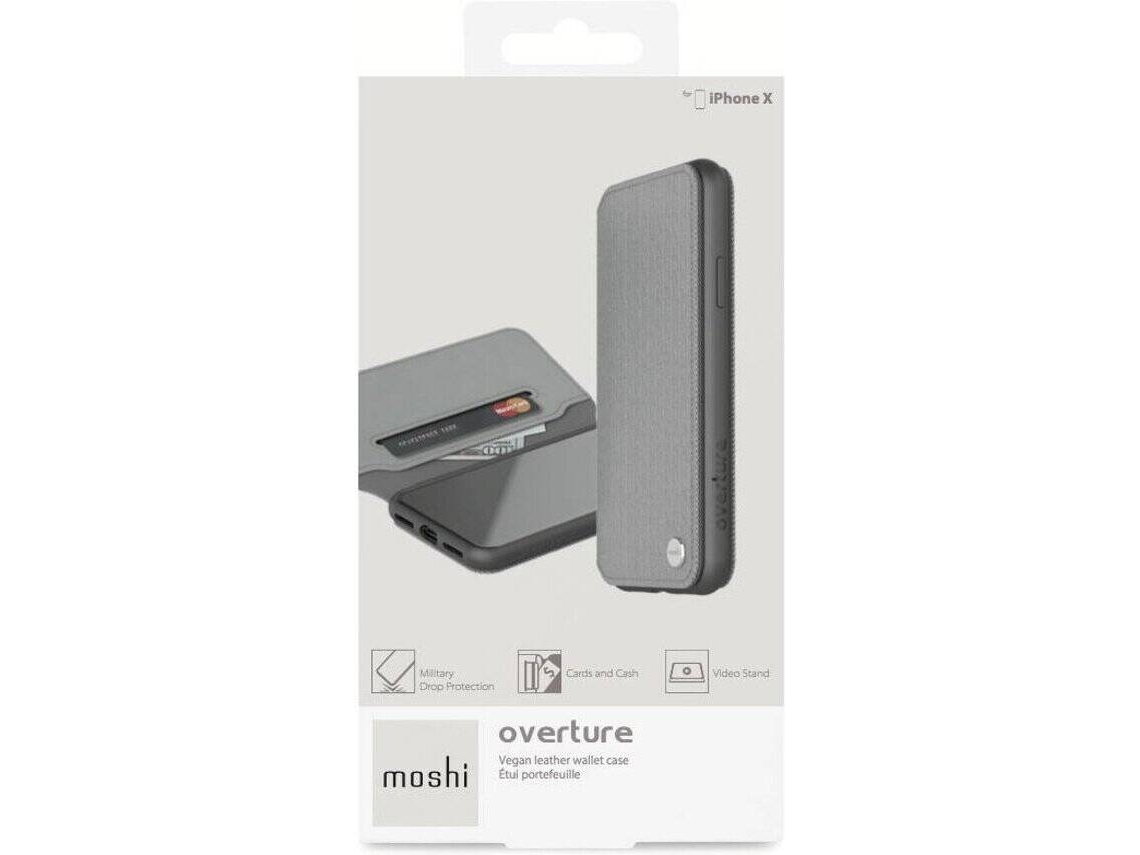 Capa iPhone XS Max MOSHI Overture Cinza