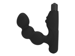 Massajador De Próstata De Silicone Com Pérolas Anais E Vibrador De Múltiplas Velocidades, Brinquedo Sexual Adulto