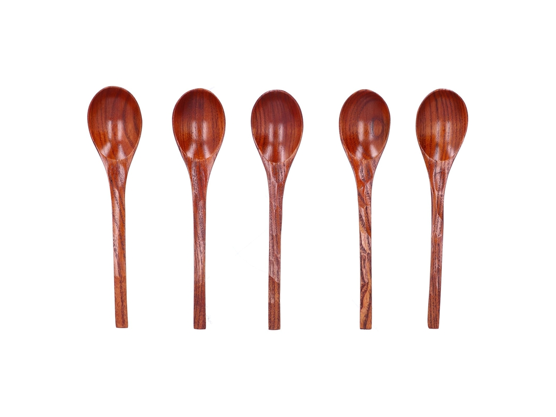 Colher de Madeira Antiaderente LAXISCREED 5pcs
