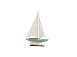 Barco Dkd Home Decor 42 X 9 X 62 Cm Branco Verde