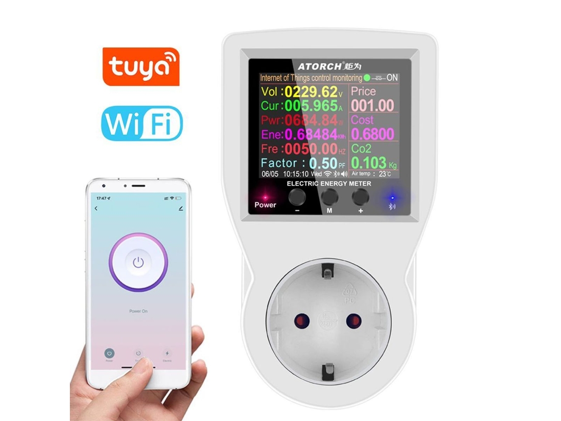 Monitoramento De Energia Do Soquete Inteligente Tuya Wifi Aquaforge