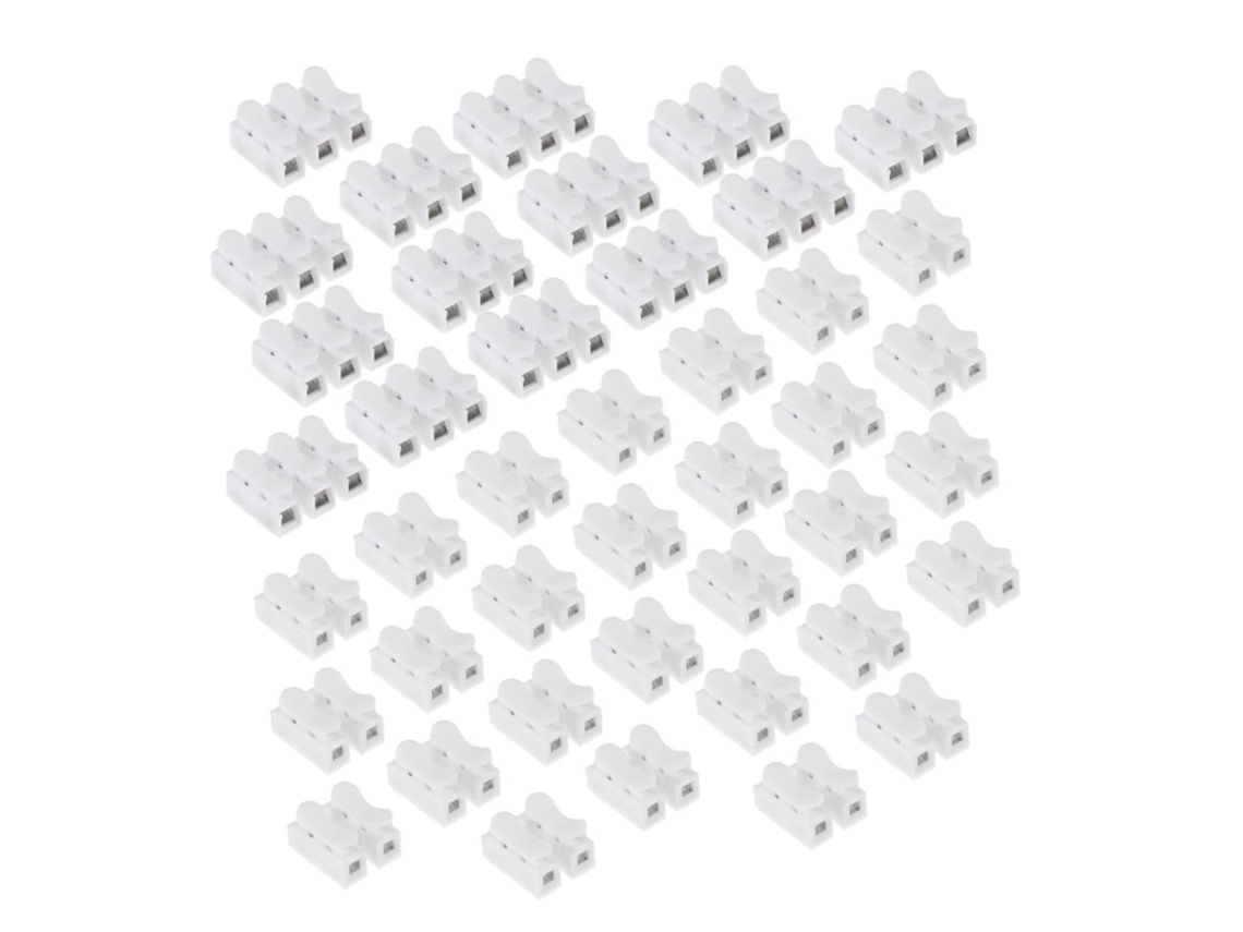 Conjunto De 100 Conectores Elétricos De Encaixe Rápido Com Terminais De Manganês