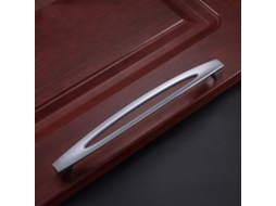 Puxadores De Porta Estilo Simples Com Acabamento Cromado Em Liga Metálica Para Armários, Gavetas E Portas De Guarda