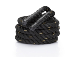 Corda de Treinamento Power Rope 9 M para Treinamento de Força e Crossfit Preta SPRINGOS