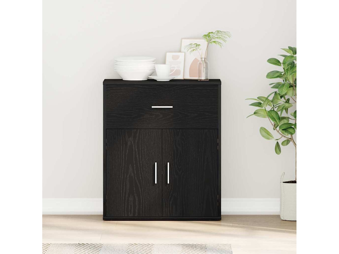 Vidaxl Buffet Carvalho Preto 60 X 31 X 70 Cm Madeira Processada