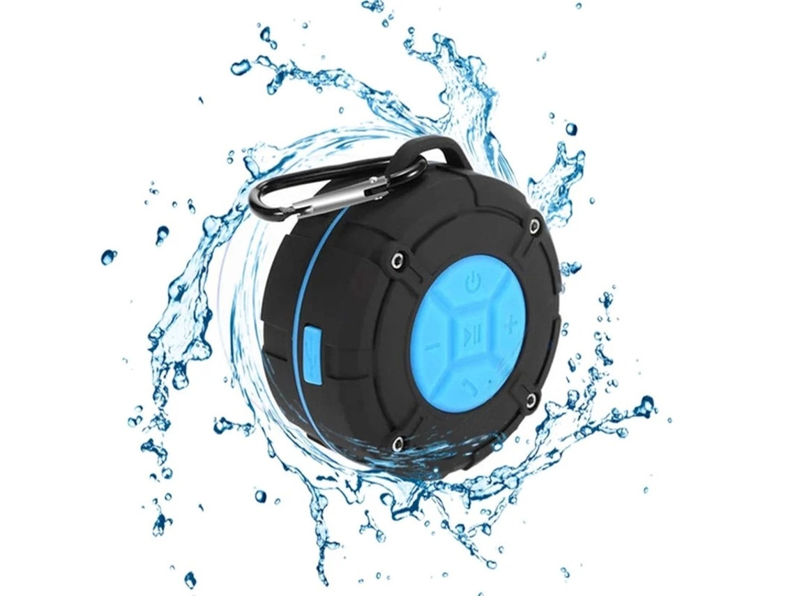 Alto Falante Portátil Para Chuveiro Alto Falante Externo Sem Fio À Prova Dágua Ipx7 Com Som Hd 2 Ventosas Microfone Embutido Viva Voz Yizhood