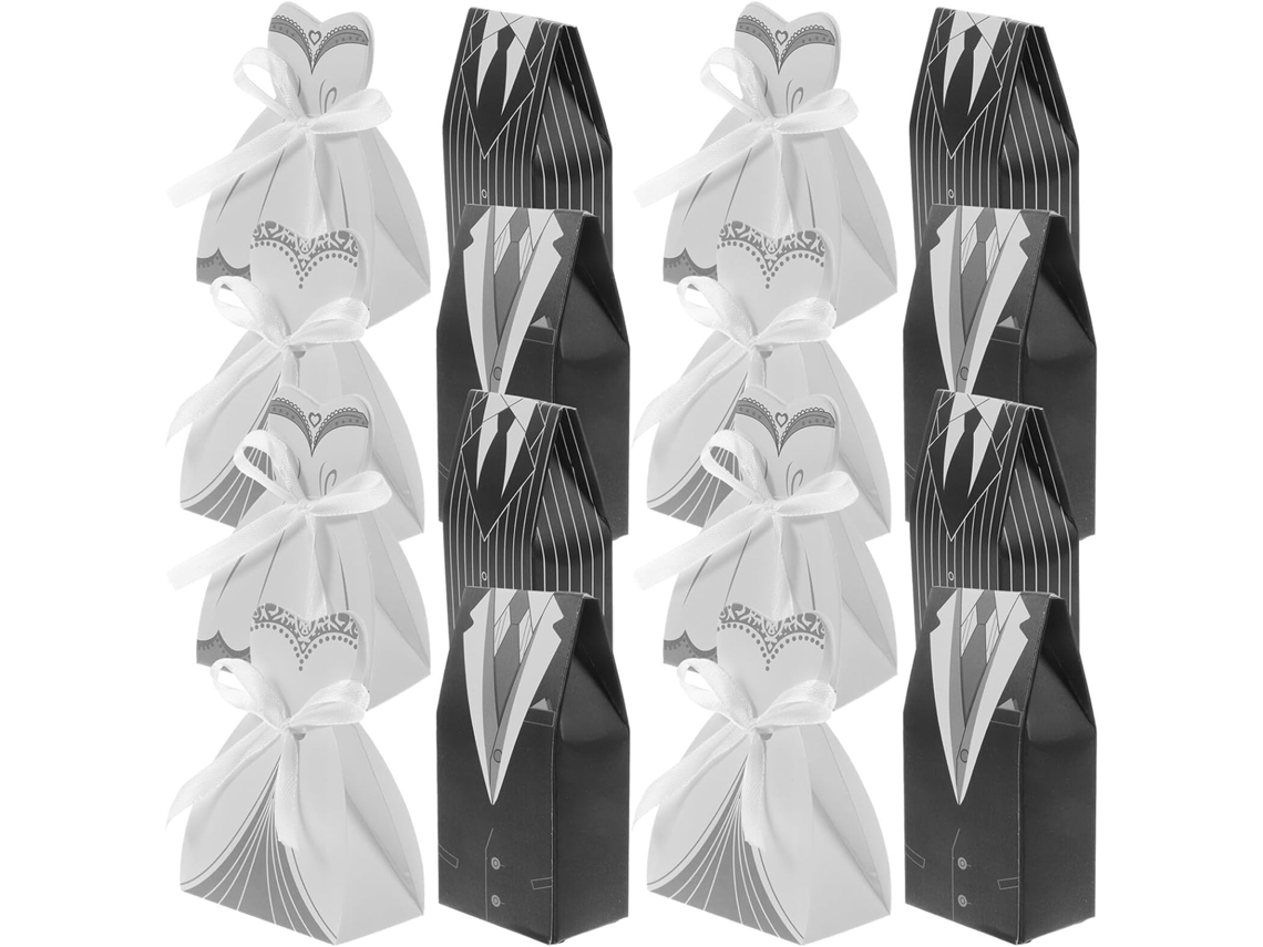 100 Caixas De Lembrancinhas Casamento Com Fita Seda E Papel, Delicadas E Reutilizáveis, Para Guardar Doces Em Festas E