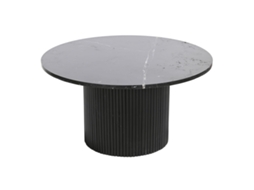 Mesa de Centro DKD Home Decor 80 x 80 x 42 cm Madeira Alumínio Mármore