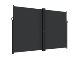 Retractable Side Awning, Retractable Side Awnings Vidaxl Preto Poliéster (220 X 600 Cm)