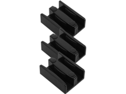 Guia Inferior Sewacc Para Portas De Vidro Deslizantes Banheiro, 3 Peças, Plástico, Design Elegante, Antiderrapante E