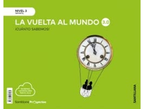 Livro Cuanto Sabemos Nivel 3 La Vuelta Al Mundo 3.0 Da Editorial Santillana De Aavv (espanhol)