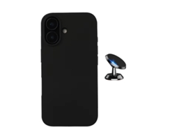 Capa Proteção Traseira Compativel para iPhone 16 Plus GIFT4ME Silicone Magnética Preto
