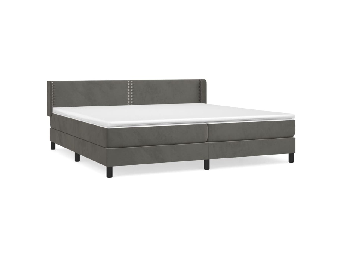 Box Spring Bed, Box Spring Beds Vidaxl Cinzeto Veludo (200 X 200 Cm)