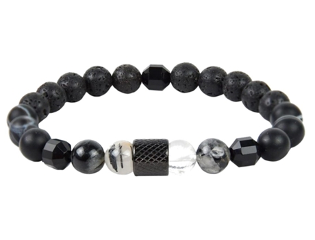 Pulseira KOVAÉ Premium Serenity (Aço Inoxidável - Preto - 17 cm)