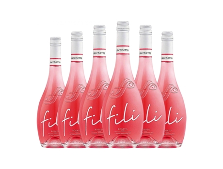 Espumante rosé SACCHETTO Fili Frizzante Rosato Venezia (0.75 L - 6 Unidades)