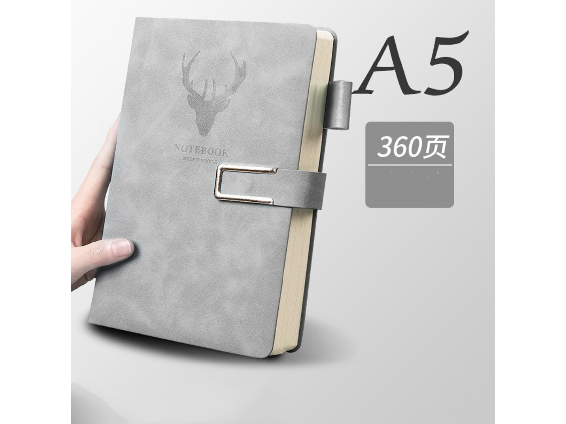 Caderno A5 Cinza BRILVIBERA