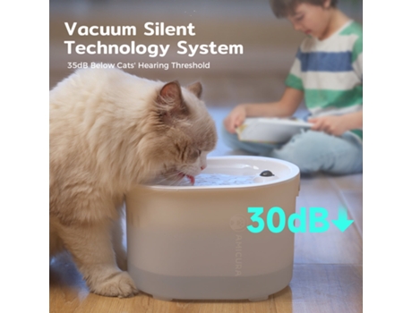 Fonte De Água Para Gatos, Amicura A3, 2l, 10000mah, Filtragem De 7 Camadas, Autonomia De 180 Dias