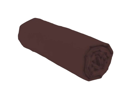 Lençol de baixo ajustável LOVELY HOME LH71601 (Castanho - Cama individual - Microfibra)