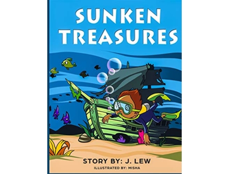 Livro Sunken Treasures Chris Adventure Book de J Lew (Inglês)