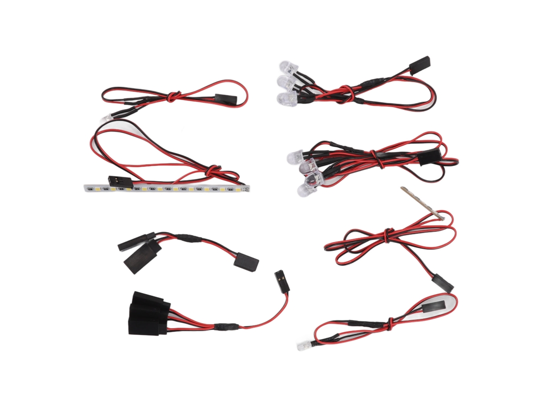 Mali barra de Luz Led Branca Vermelha Amarela para Rc Zd Racing Mx07 4wd 1/7 Farol Lanterna Dianteira Traseira