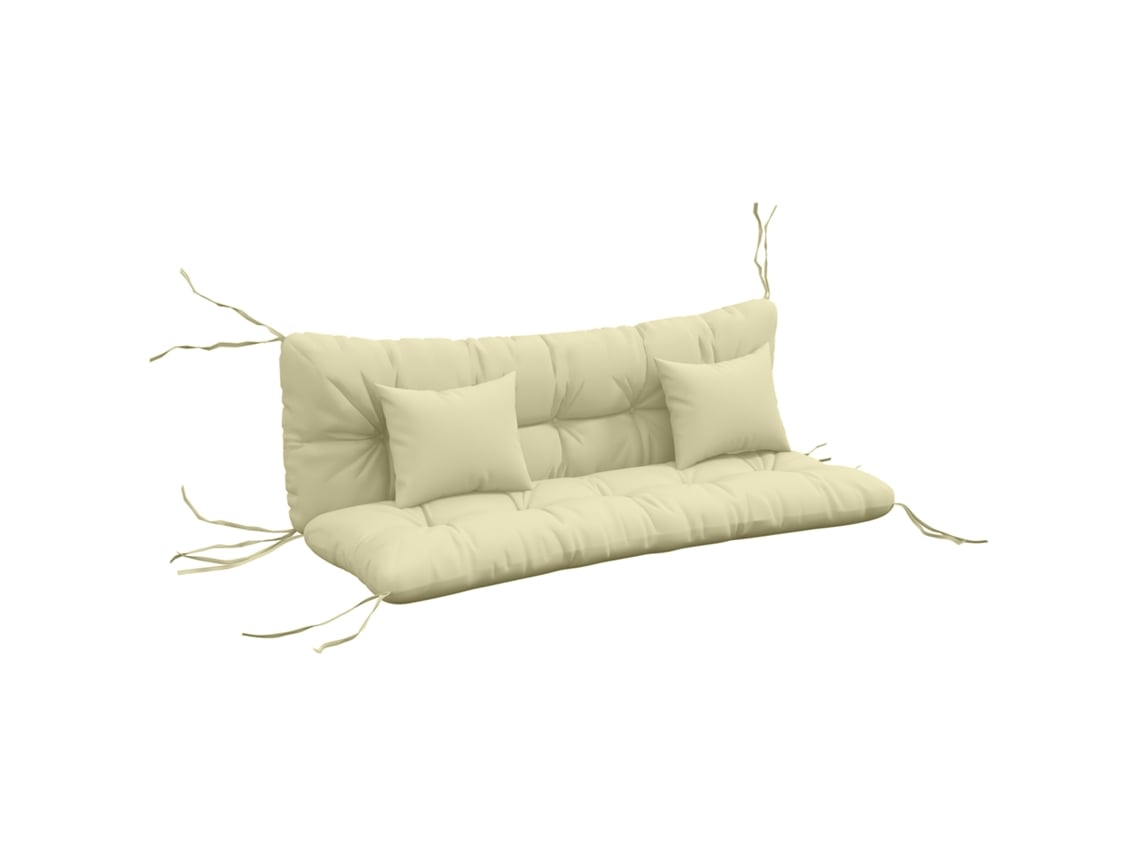 Conjunto De 4 Almofadas Externas Para Balanço De Jardim, 1 Almofada Para O Assento, Almofadas De Encosto E 2 Travesseiros-pt
