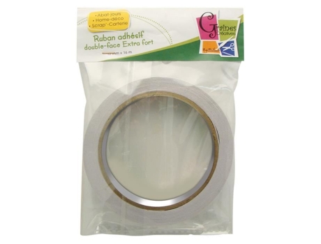 Adesivo dupla face - Sementes criativas - Extra forte - 12mm x 16m