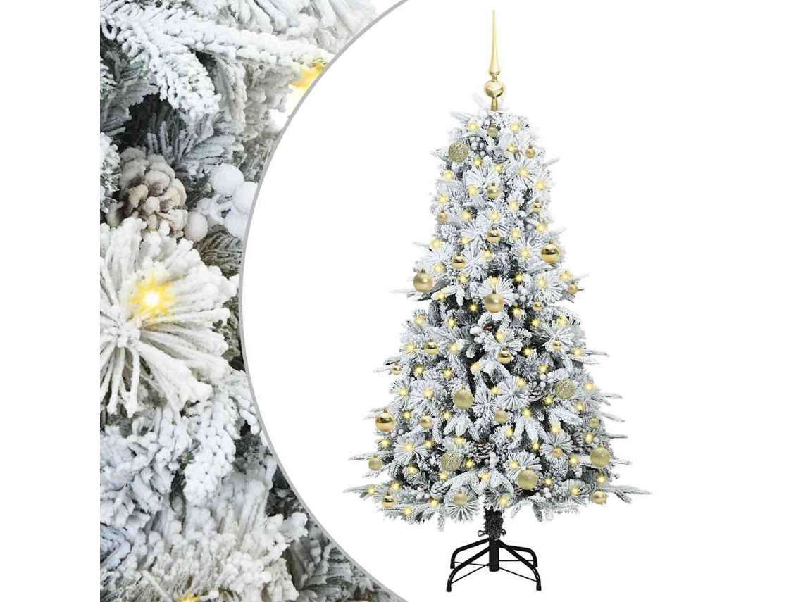 Conjunto 1 Decoração De Natal Vidaxl Branco Plástico (150 Cm)