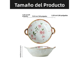 Tigela de Sopa Japonesa de Cerâmica de 7,5 Polegadas com Alça, Adequada para Micro ondas e Uso Doméstico. MDUG (estilo C)