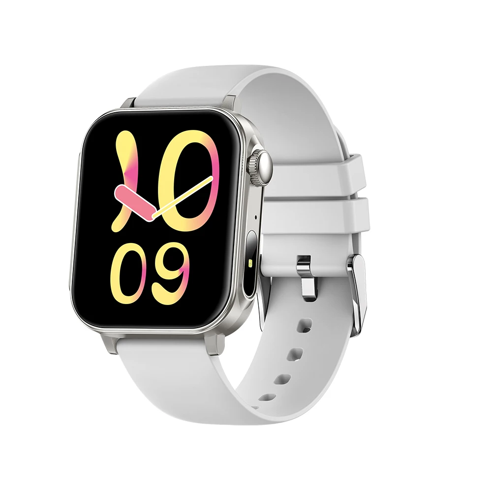Smartwatch (silicone Cinza) Com Tela Sensível Ao Toque De 1,83 Polegadas E Carregamento Tipo C.