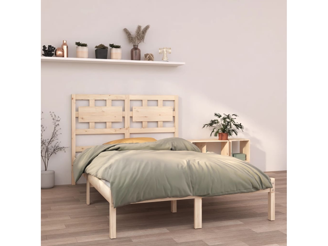 Estrutura De Cama 120x200 Cm Madeira Maciça