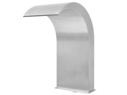 Fonte de piscina VIDAXL Prateado Aço inoxidável (45x30x65 cm)