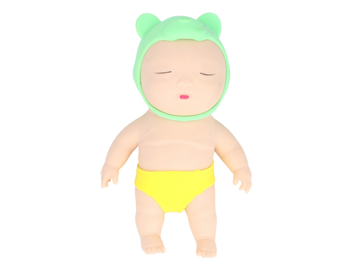 Boneco De Areia Squeeze Stretch Deformável Chapéu Desmontável Alivio De Estresse Verde