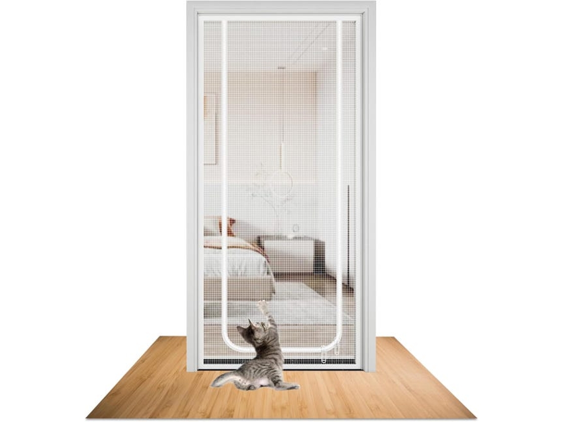Tela de proteção à prova de gatos / rede de segurança, 120 x 220 cm, preta.