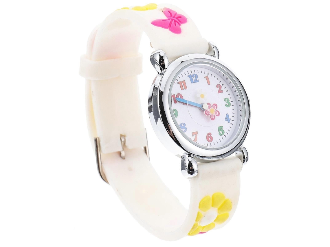 Relógio Infantil De Desenho Animado, Pulso Criativo Com Animado Para Atividades Ao Ar Livre, Puls Eira Circular Silicone, 1