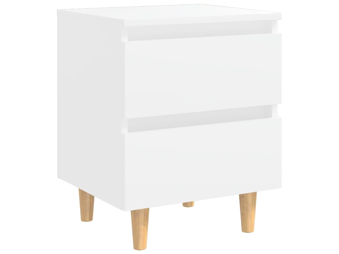 Bed Cabinet, Bed Cabinets Vidaxl Branco Madeira De Pinho (n/a)