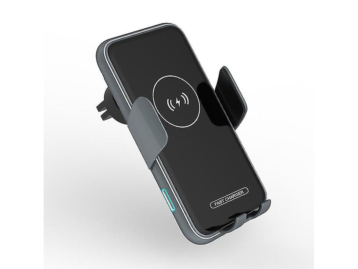 Carregador Carro Qi Fast Para Samsung Yizhood Metal Preto