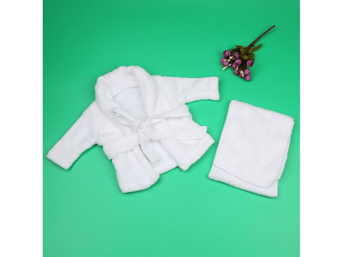 Primerox roupa de Banho Props Fotografia Bebê Recém nascido Algodão Branco 3 6 Meses