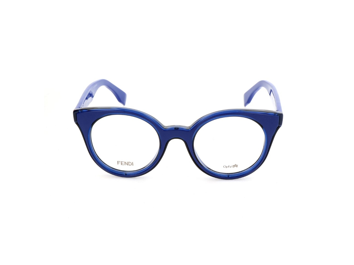 Armação de óculos feminina Fendi FF-0198-L04 (azul - resina - Ø 47 mm)