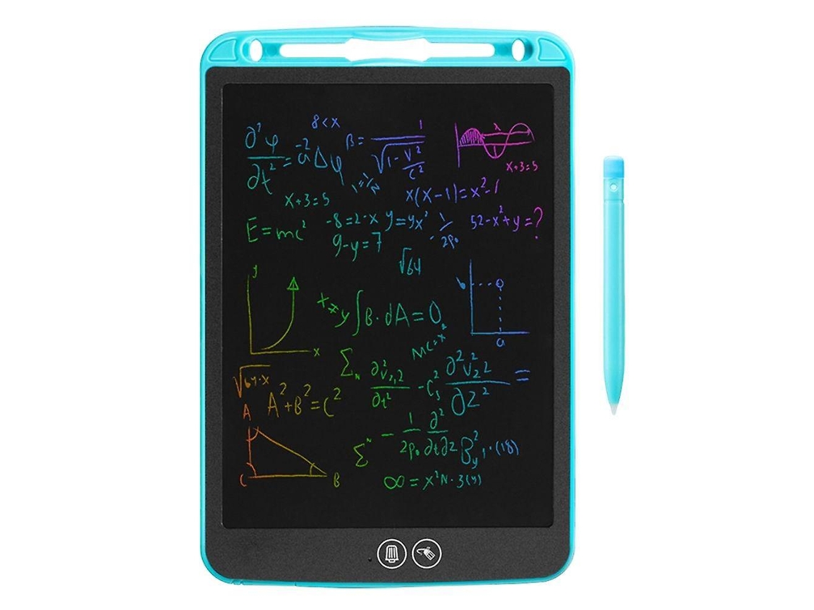 Tablet De Desenho Lcd De 12 Polegadas, Portátil, Para Escrita Digital, Com Tela Colorida Lcd Parcialmente Apagável . Aquaforge (azul)