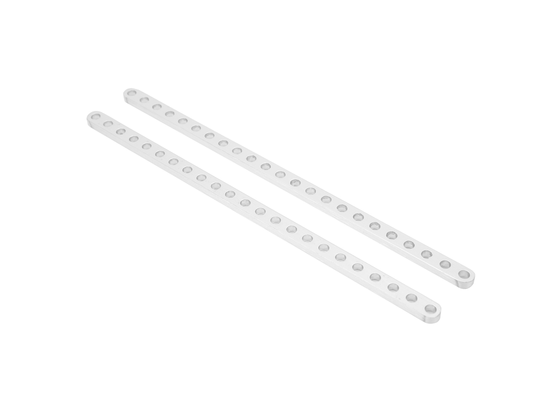 Acessórios De Robôs 2 Peças Viga Plana De Alumínio 23 Furos 4x8x184mm 3102-0023-0184