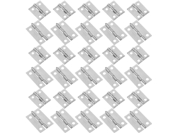 Ciieeo 60 Mini Dobradiças Pequenas Para Caixas De Joias Madeira Com Parafusos, Dobradiças Prateadas Para Armários, Faça
